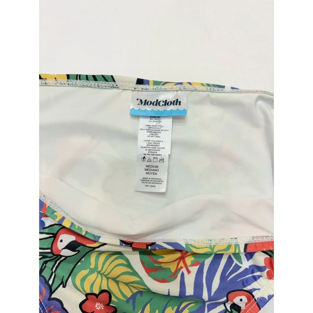 ModCloth Women's High Waisted‎ Swim Bikini Bottoms Medium Color NWOT